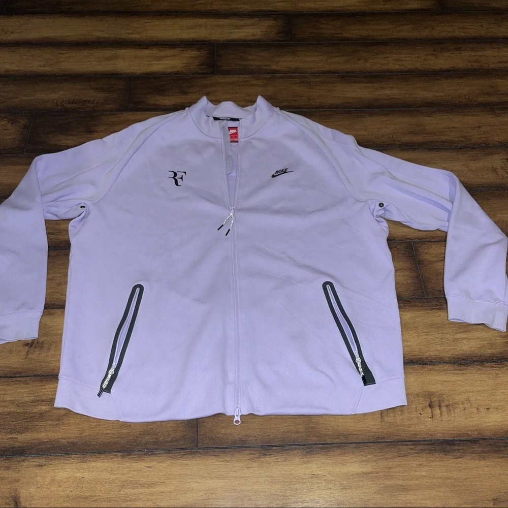 Federer Nike dri fit jacket light purple